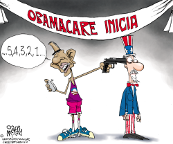 OBAMACARE INICIA /  by Gary McCoy