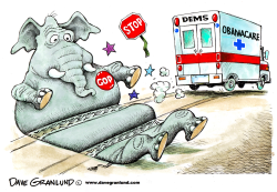 OBAMACARE ROLLING by Dave Granlund
