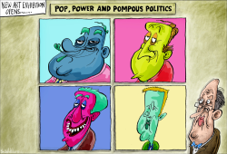 POP, POWER AND POMPOUS POLITICIANS by Brian Adcock