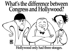 STOOGES IN CONGRESS, B/W by Randy Bish
