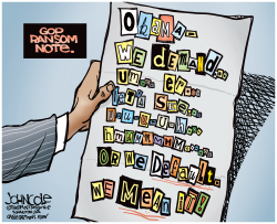GOP RANSOM NOTE  by John Cole