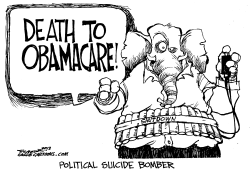 POLITICAL SUICIDE BOMBER by Bill Schorr
