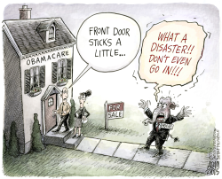 OBAMACARE DISASTER  by Adam Zyglis