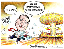 TED CRUZ AND OBAMACARE by Dave Granlund