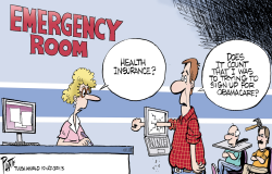 OBAMACARE PAINS by Bruce Plante