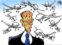 OBAMA AND DRONES by Tom Janssen