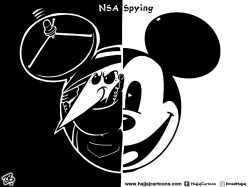 NSA SPYING by Emad Hajjaj