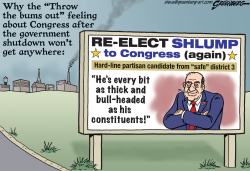 RE-ELECT THE BUMS by Steve Greenberg