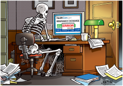 WAITING FOR OBAMACARE WEBSITE GLITCH FIX- by R.J. Matson