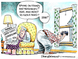 SPYING ON FRIENDS by Dave Granlund