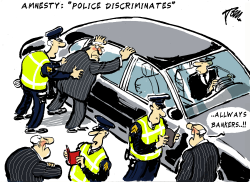 POLICE DISCRIMINATES by Tom Janssen