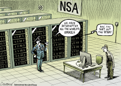 HUGE DATA COLLECTION BY THE NSA by Patrick Chappatte