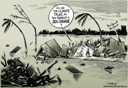 TYPHOON HAIYAN AND THE CLIMATE TALKS by Patrick Chappatte