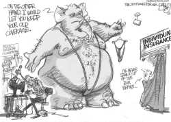 OBAMACARE INDIVIDUAL INSURANCE by Pat Bagley