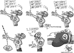 OBAMACARE BUTTER FINGERS by Pat Bagley