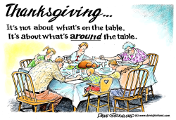 THANKSGIVING PRIORITY by Dave Granlund