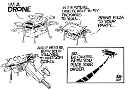 THE FUTURE OF DRONES, B/W by Randy Bish