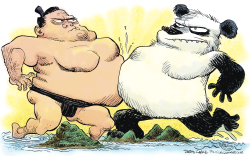 CHINA - JAPAN ISLANDS DISPUTE  by Daryl Cagle