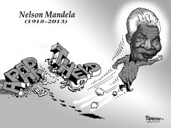 NELSON MANDELA DEPARTS by Paresh Nath