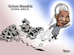 NELSON MANDELA DEPARTS  by Paresh Nath