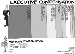 CEO AND WORKER PAY by Pat Bagley
