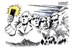 OBAMA SELFIE  COLOR by Jimmy Margulies