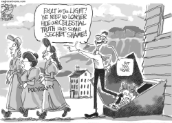 POLYGAMY COMES OUT by Pat Bagley