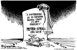 O'TOOLE OBIT by Milt Priggee