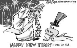 NSA NEW YEAR by Mike Keefe