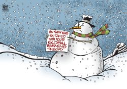 GLOBAL WARMING SNOWMAN,  by Randy Bish