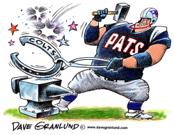 PATRIOTS BEAT COLTS by Dave Granlund