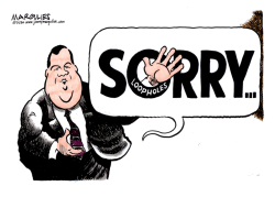 CHRISTIE APOLOGY  by Jimmy Margulies