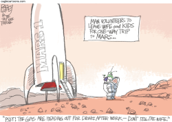 MISSION TO MARS - COLOR by Pat Bagley