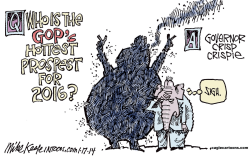 GOP FRONTRUNNER  by Mike Keefe