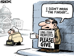 UNAIDED UNEMPLOYED  by Steve Sack