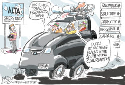 LOCAL Snowboarders vs Skiers by Pat Bagley