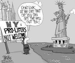 CUOMO WANTS PRO-LIFERS OUT by Gary McCoy