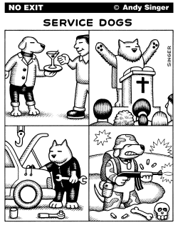 SERVICE DOGS by Andy Singer