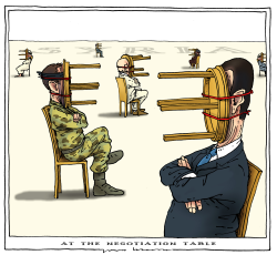 AT THE NEGOTIATION TABLE by Joep Bertrams