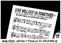 CAPTAIN AND TENILLE DIVORCE, B/W by Randy Bish