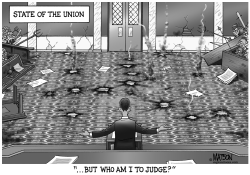 PRESIDENT OBAMA STATE OF THE UNION ADDRESS EMULATES POPE FRANCIS by R.J. Matson