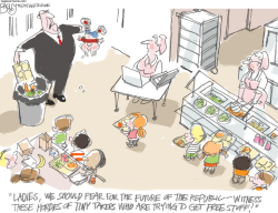 NO FREE LUNCH by Pat Bagley