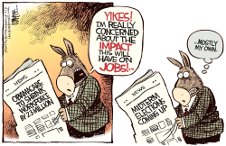 OBAMACARE JOBS  by Rick McKee