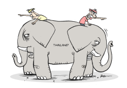 THAILAND PROTESTS by Manny Francisco
