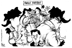 THE GOP FAMILY PORTRAIT by Mike Lane
