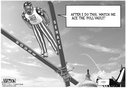 OBAMA SKIS ARE TIED UP BY CONGRESS by R.J. Matson