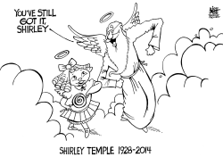 SHIRLEY TEMPLE, B/W by Randy Bish