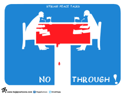 SYRIAN PEACE TALKS by Emad Hajjaj
