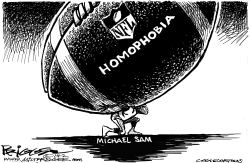 GAY FOOTBALL by Milt Priggee