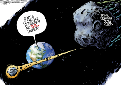 OBAMACARE ASTEROIDS  by Nate Beeler